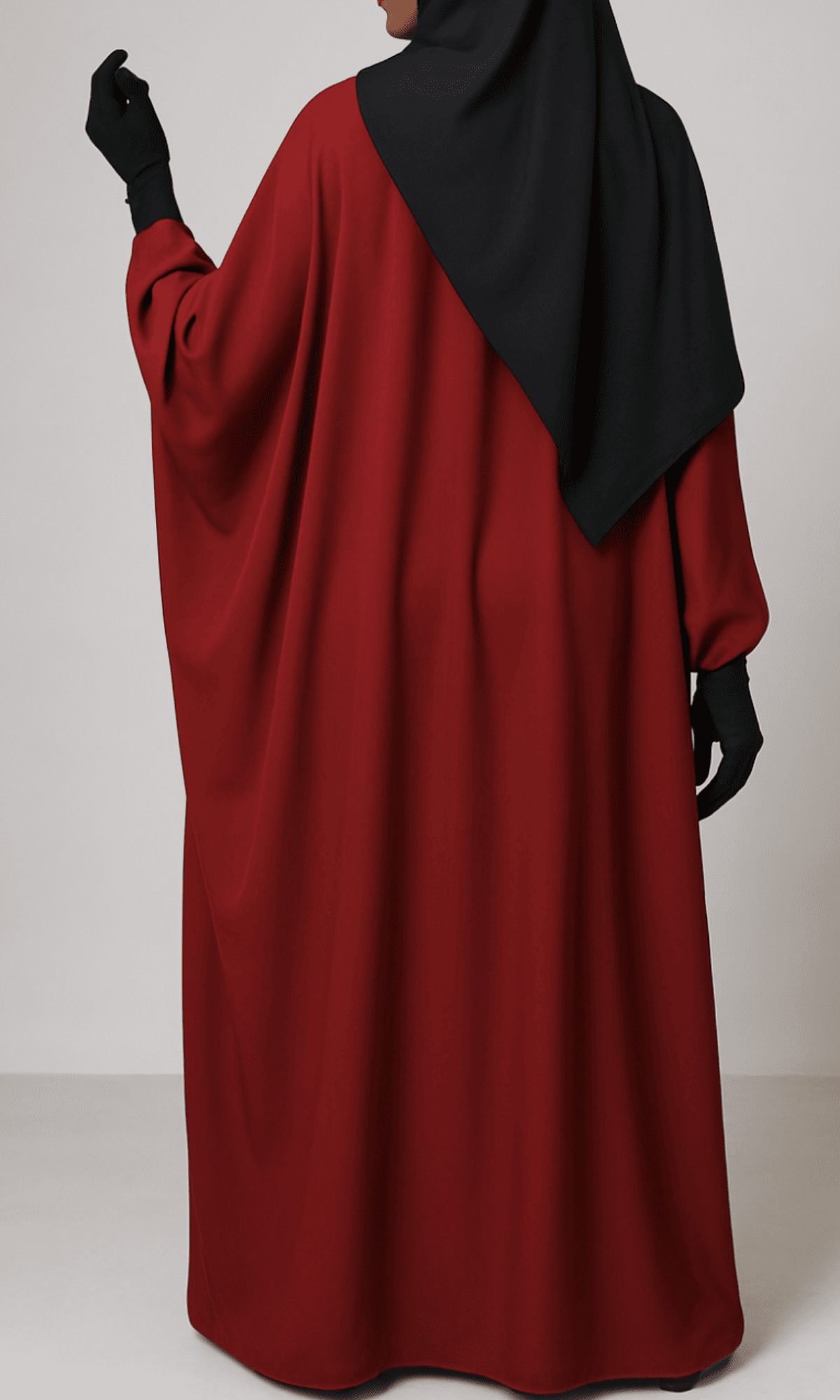 Abaya Narjiss Bordeau – Image 2