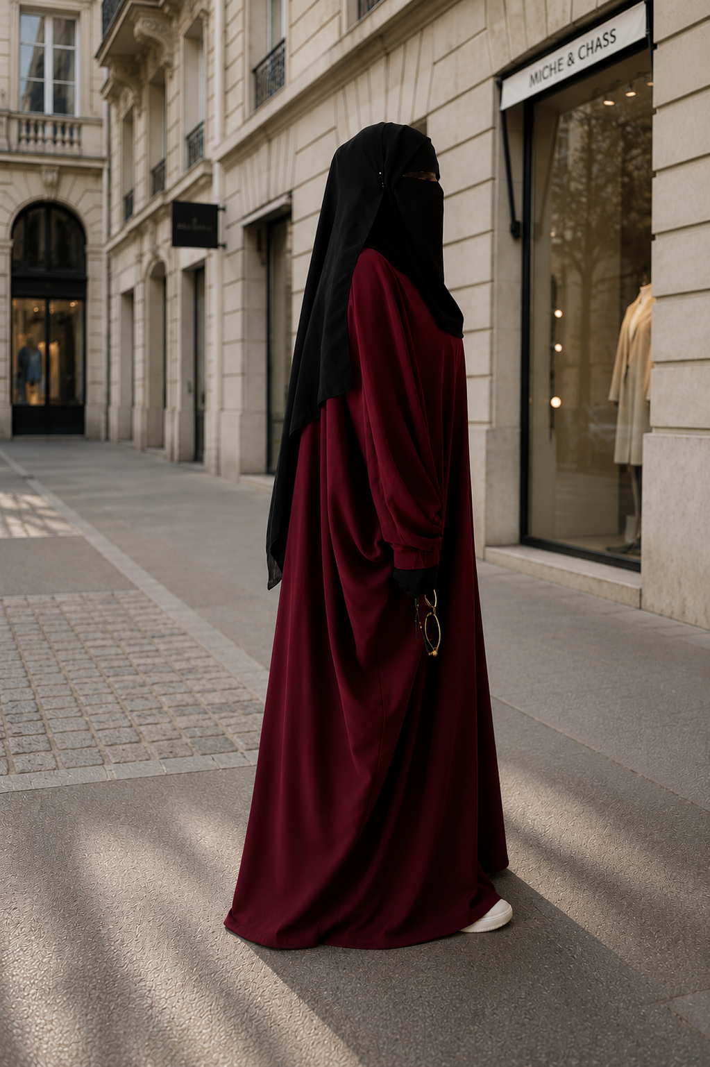 Abaya Aya Bordeaux – Image 2