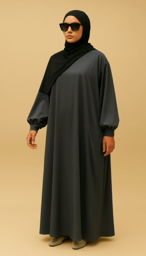abaya aya gris