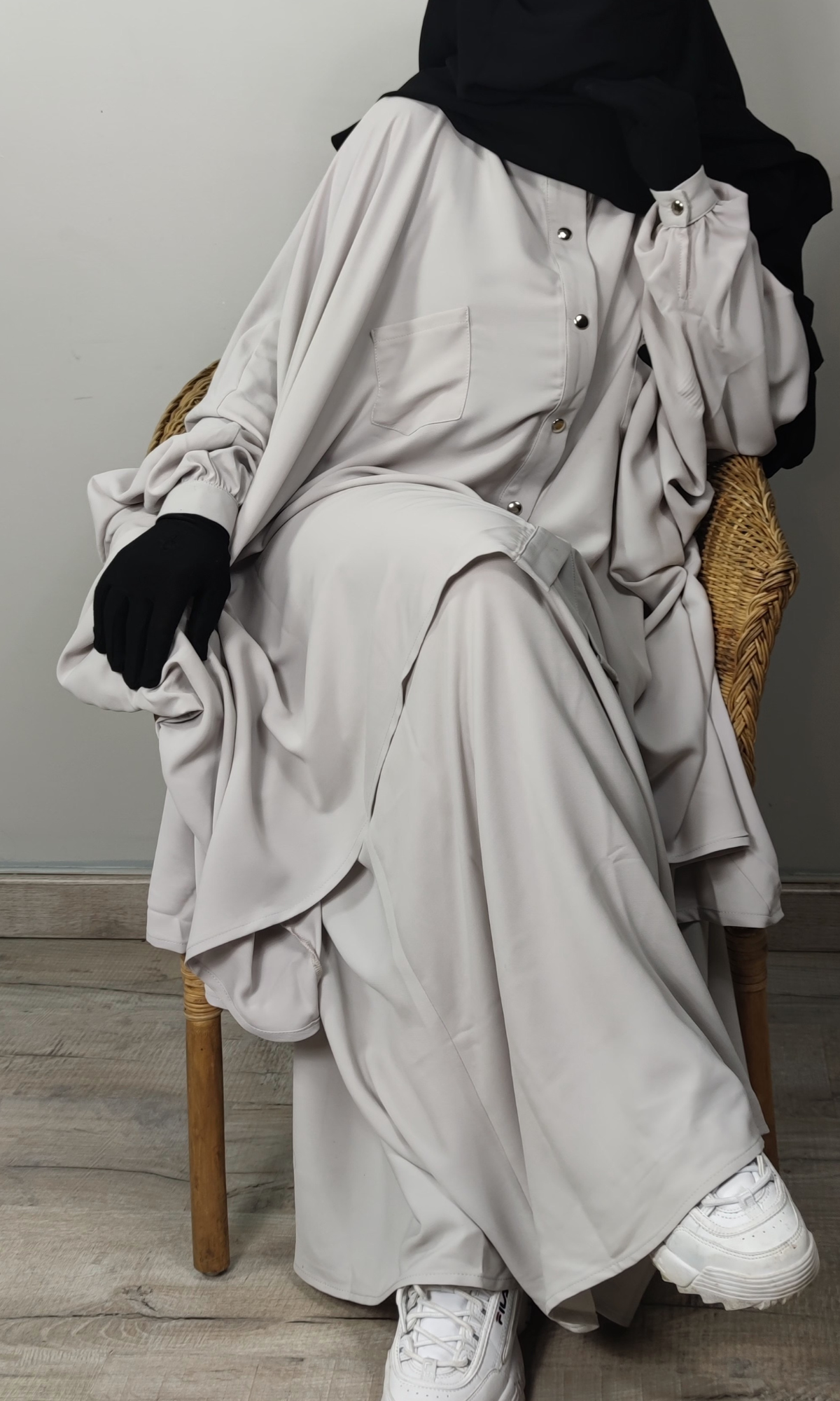 Ensemble Marwa beige clair – Image 2