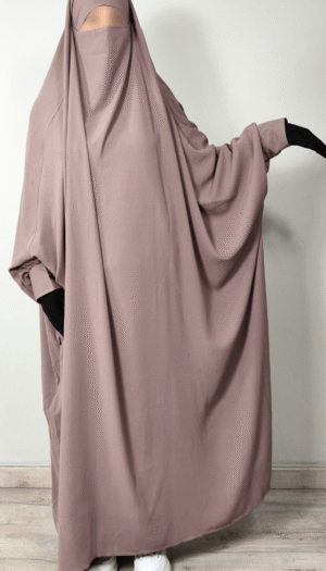 Jilbab 1 pièce Parme