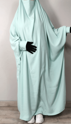 Jilbab 1 pièce Vert d'eau
