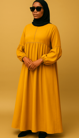 abaya cosy jaune