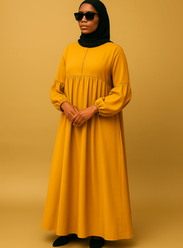 abaya cosy jaune