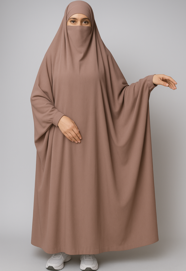 jilbab 1 pièce parme
