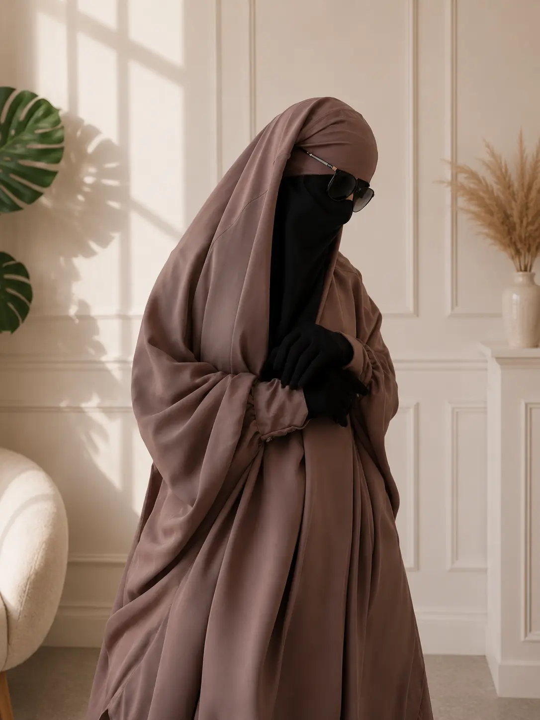 Jilbab deux pièces Parme – Image 2