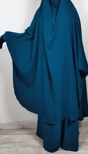 Jilbab deux pièces vert canard