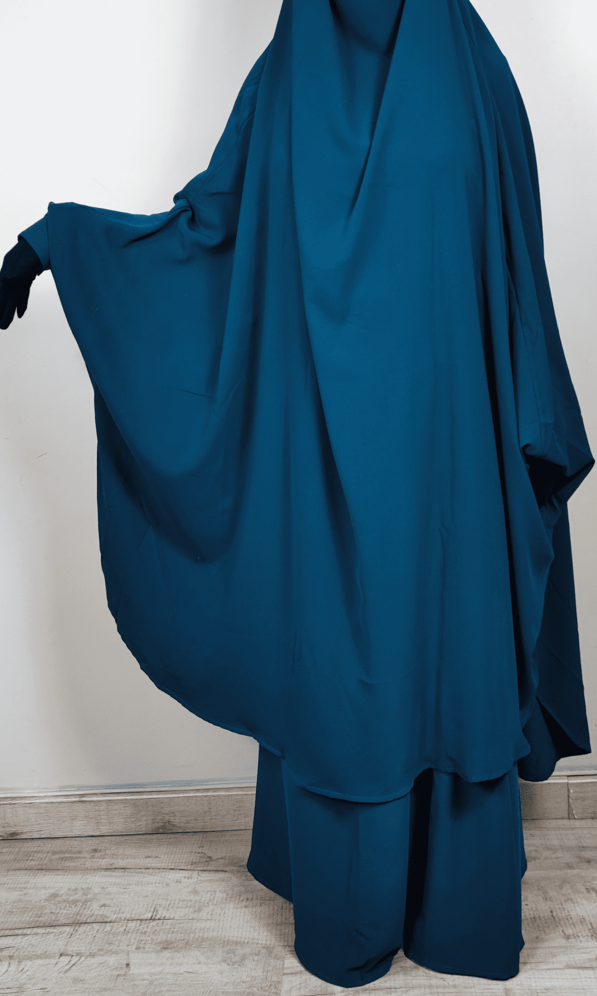 Jilbab deux pièces vert canard