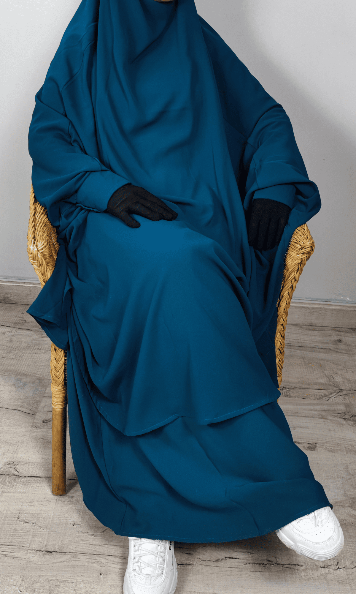 Jilbab deux pièces vert canard – Image 2