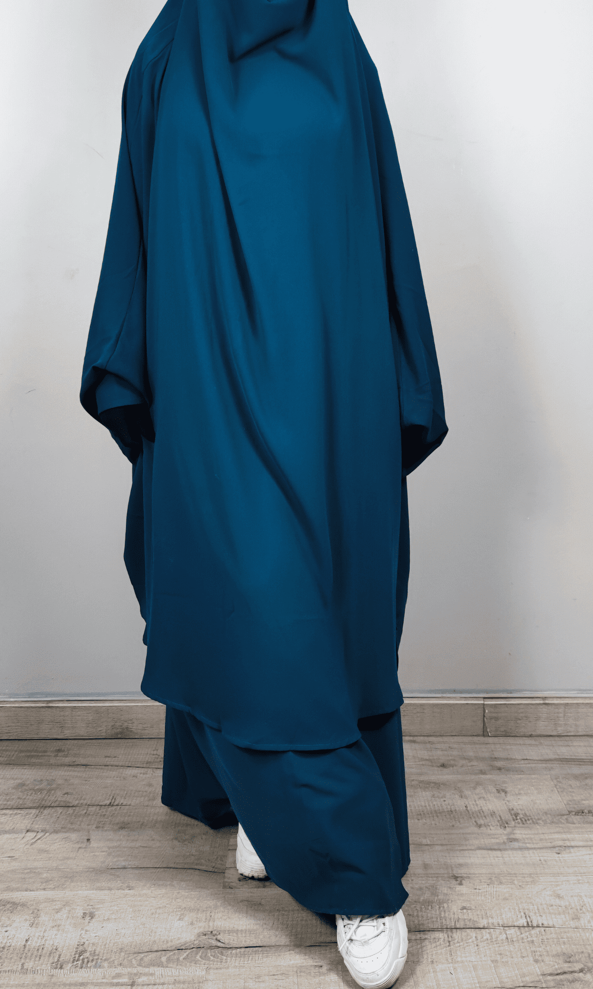 Jilbab deux pièces vert canard – Image 3