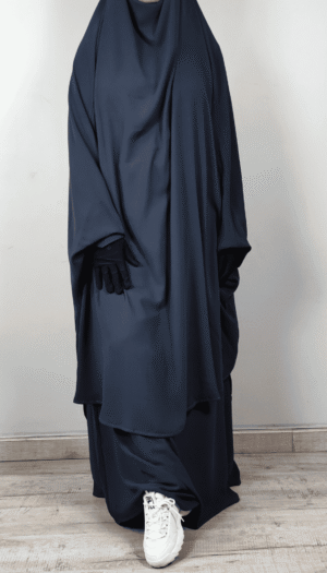 Jilbab deux pièces Gris Foncé