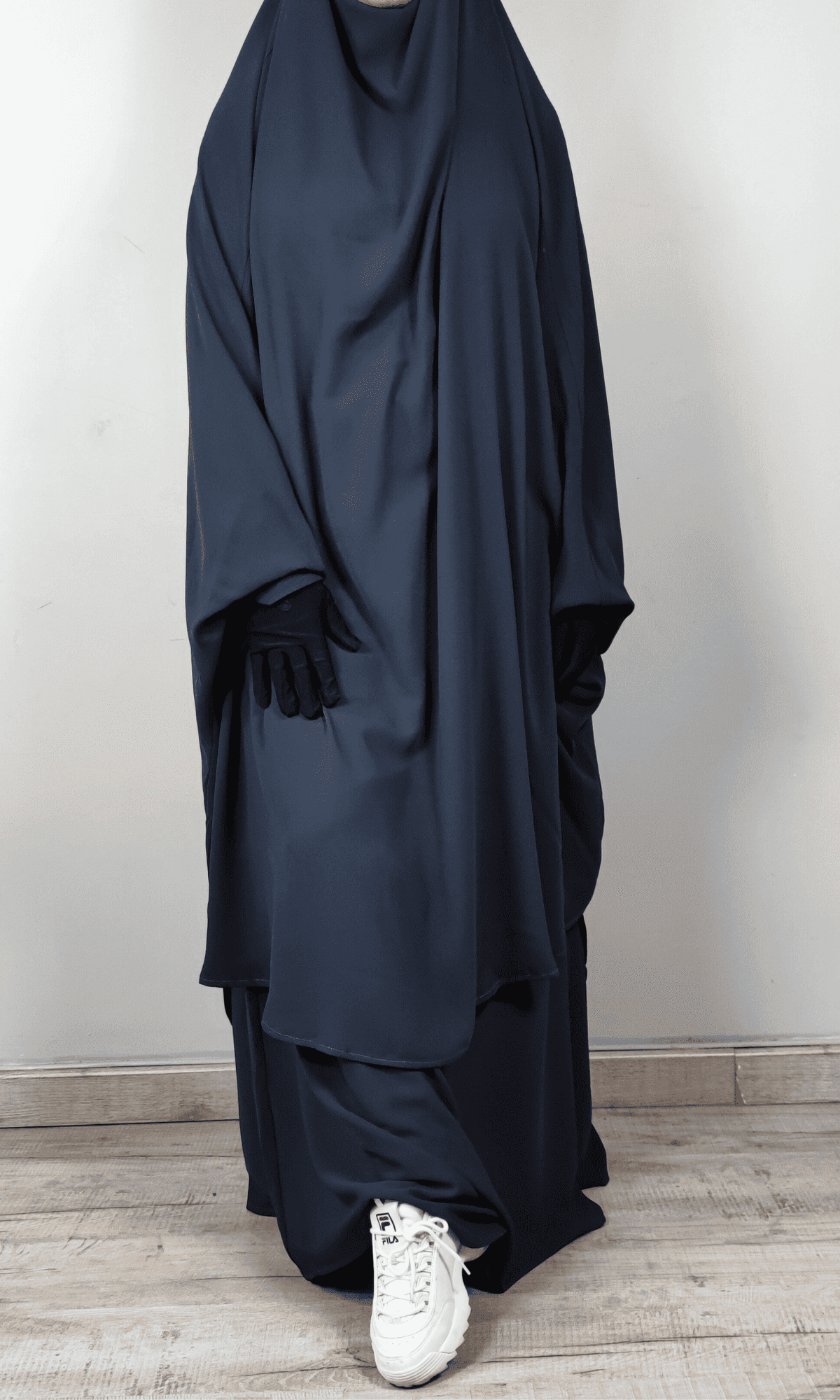 Jilbab deux pièces Gris Foncé