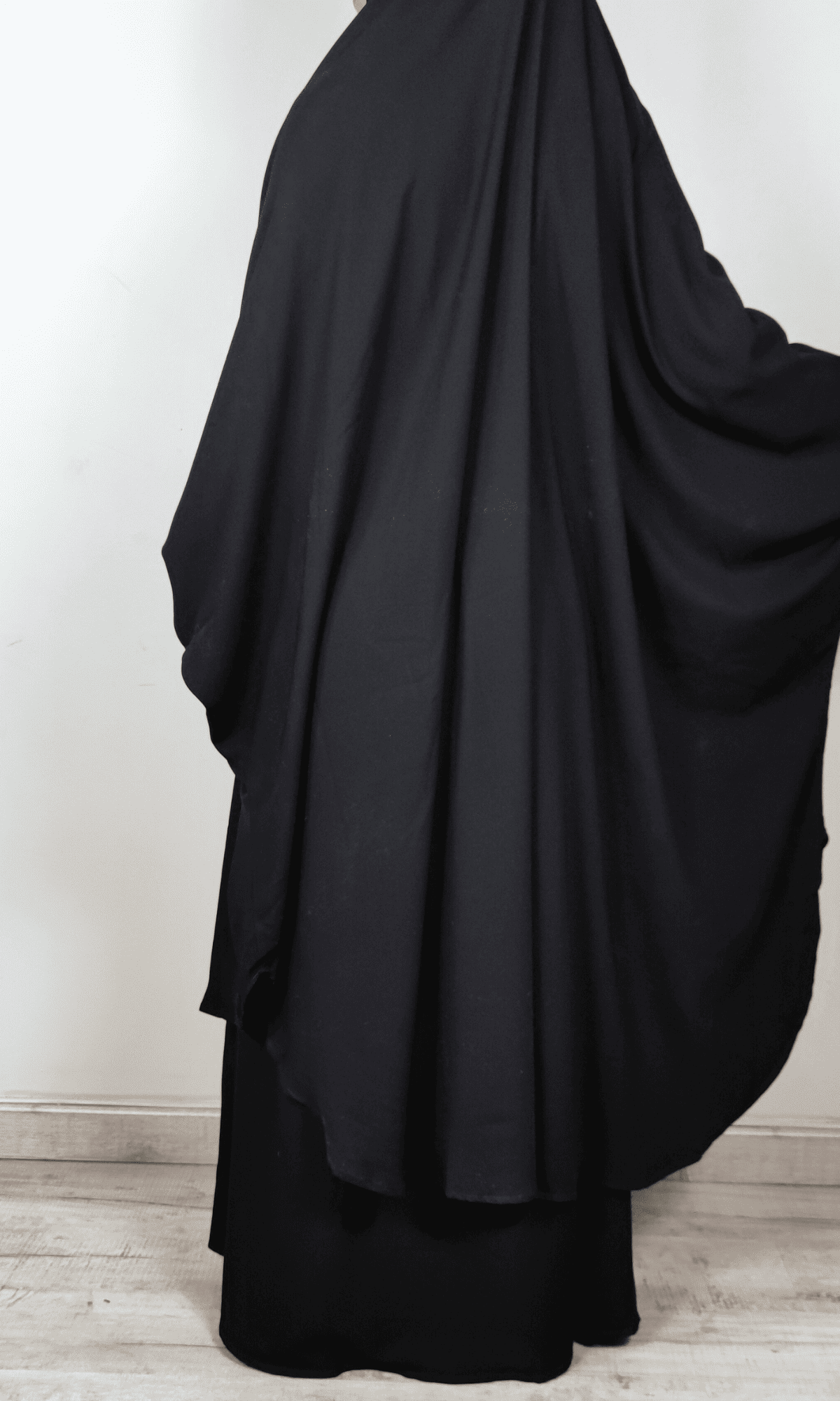 Jilbab deux pièces Noir