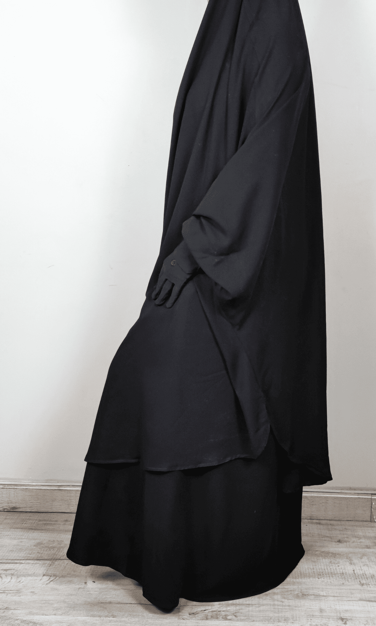Jilbab deux pièces Noir – Image 2