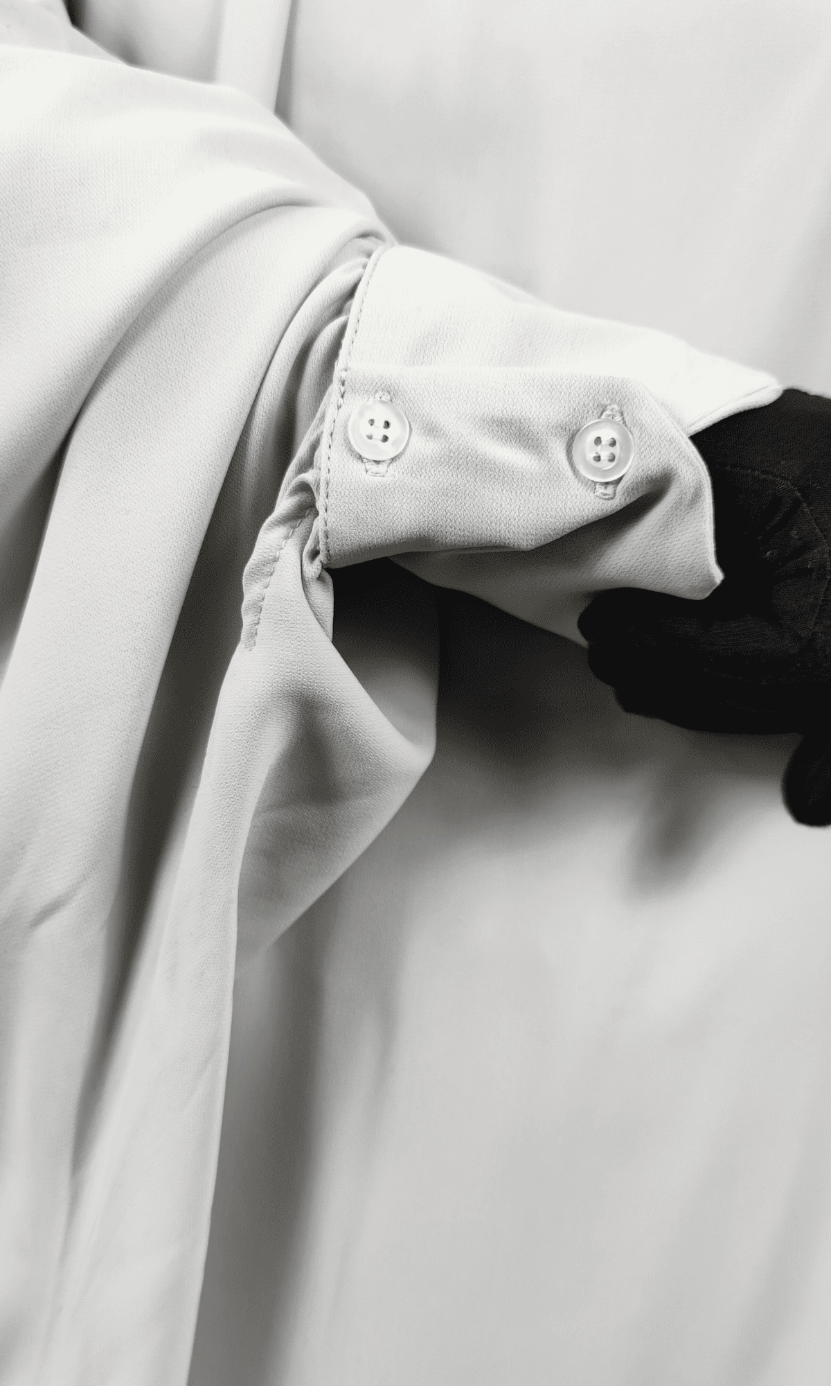 Jilbab deux pièces gris clair – Image 3