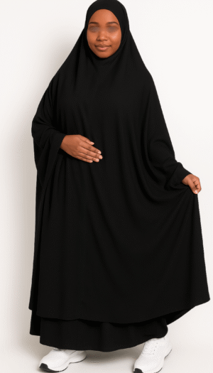jilbab 2 pièces noir